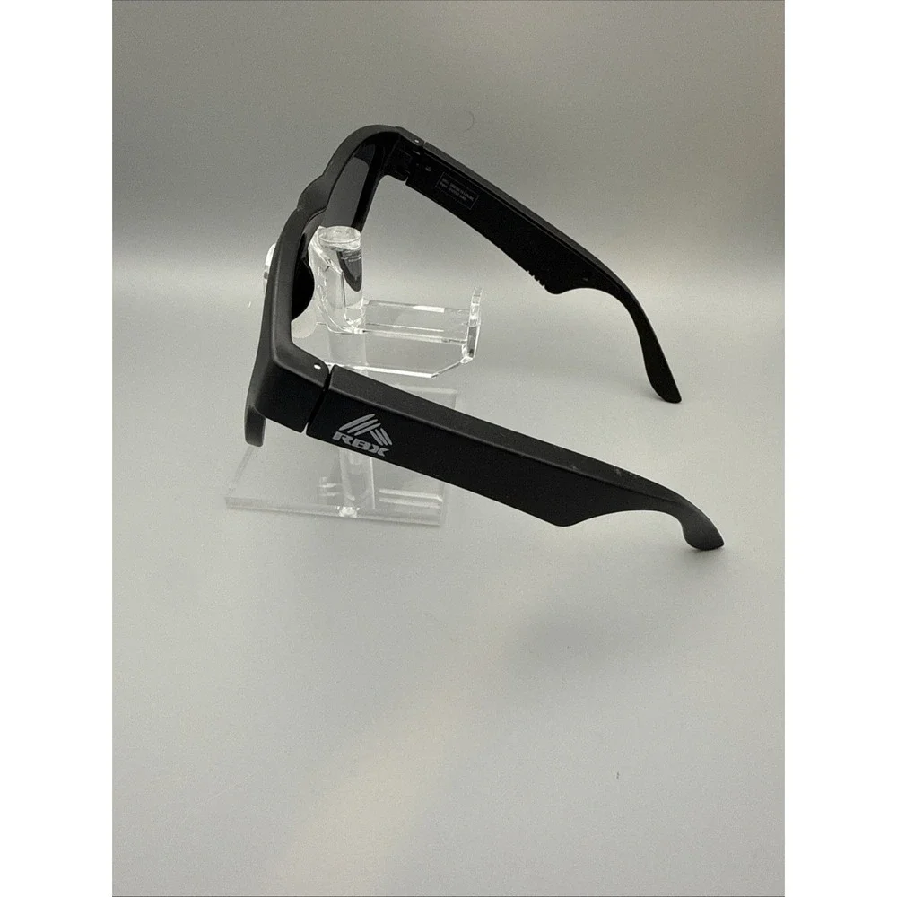 RBX Smart Glasses Bluetooth Audio Sunglasses Black Frames & Gray Lens Tested